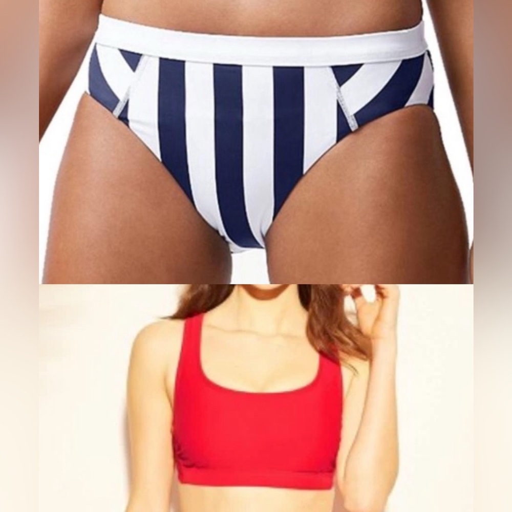 SWIM MASHUP: NWT/EUC- Tommy Bahama & Kona Sol Red, White & Blue Theme Bi…